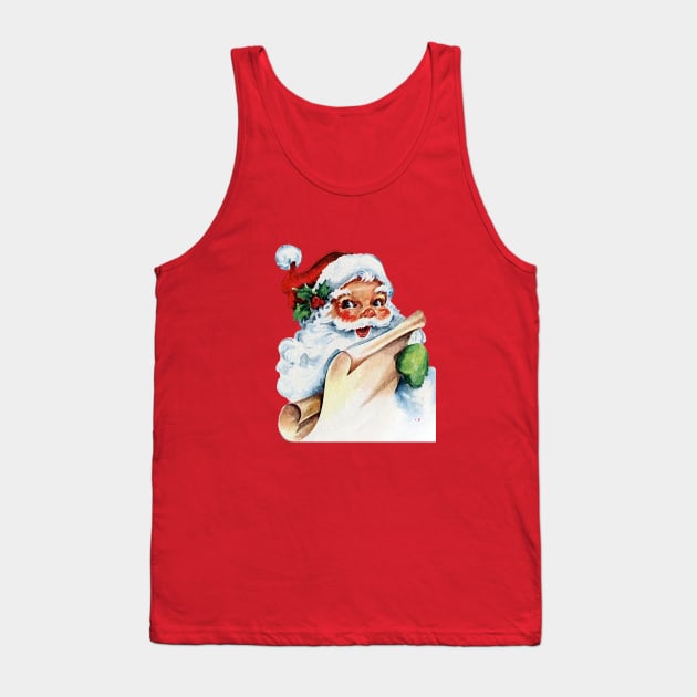 Basic Vintage Santa Claus Tank Top by The Sparkle Report